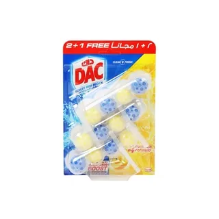 Dac Blue Active Eucalyptus Toilet Rim Block 50g Pack Of 3