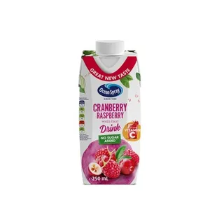 Ocean Spray Cranberry Raspberry No Sugar Added 250ml