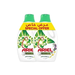 Ariel Heavy Duty Liquid Lavender 2.8 ltr Dual Pack