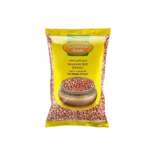 Goodness Foods Masoor Red Whole 500g