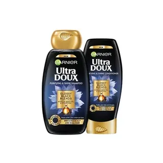 Garnier Ultra Doux Black Charcoal And Nigella Shampoo And Conditioner 400ml set