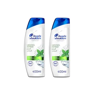 Head & Shoulders Menthol Refresh Anti-Dandruff Shampoo with Menthol 2X400ml