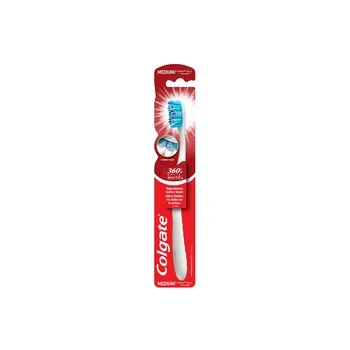Colgate 360 Optic White Medium Whitening Toothbrush Multi Color Pack of 1