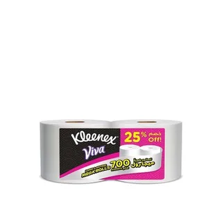 Kleenex Kitchen Towel Mega Roll Tissue 1 x 350 Meters Pack of 2