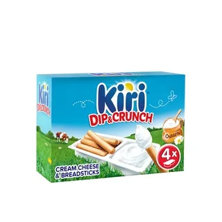 Kiri Dip & Crunch Cream Cheese and Breadstick Snack 4 Pieces 140g