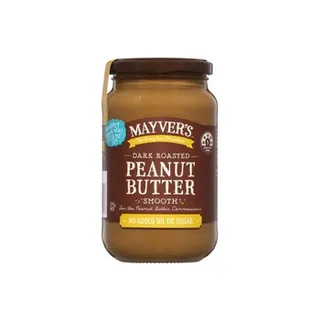 Mayver's Dark Roasted Peanut Butter Smooth 375g