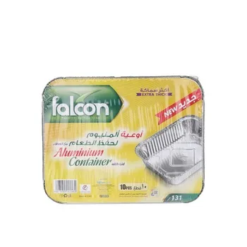 Falcon Aluminum Container with Lid - 10s