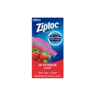 Ziploc Storage Bags Quart 48 Bags