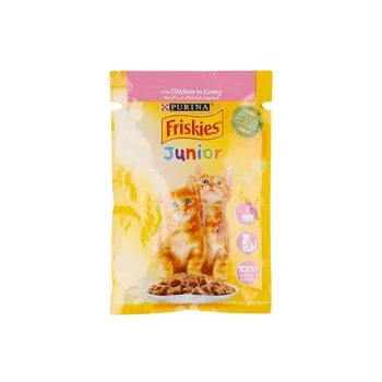 فريسكيز قط صغير دجاج قطع في مرق كيس 85G