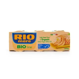 ريو ماري تونة لحم خفيف في زيت زيتون بكر عضوي إضافي 65 g علبة 3