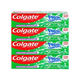 Colgate Toothpaste Fresh Confidence Green 4X75ml
