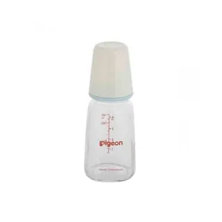 Pigeon Slim Neck Glass Bottle Clear Cap UltraSoft Bpa & Bps Free 120ml