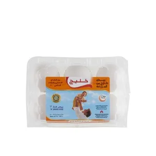 Khaleej White Eggs - Large 6 s