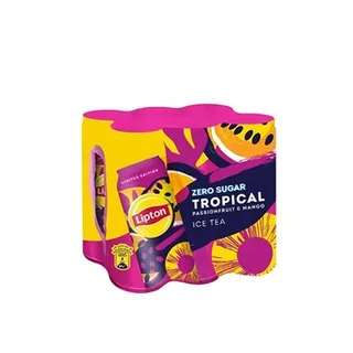 Lipton Ice Tea Tropical Zero Sugar 320ml Pack of 6