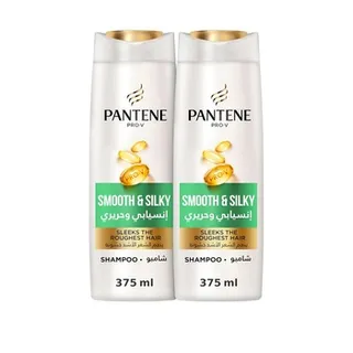 Pantene Pro-V Smooth and Silky Shampoo 2x375ml