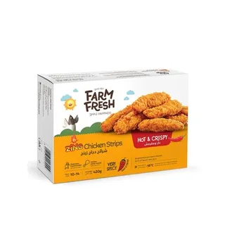 Farmfresh Zings Chicken Strips Spicy 420g