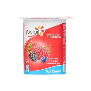 Yoplait Fruit Yoghurt Fresh & Light Full Cream Mix Berries 120g