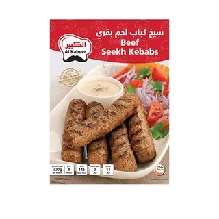 Al Kabeer 8 Beef Seekh Kabab 320g