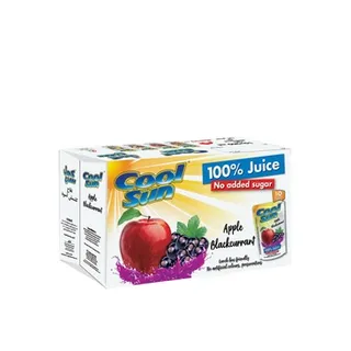 كول صن تفاح كشمش أسود 100% عصير 10X200ml