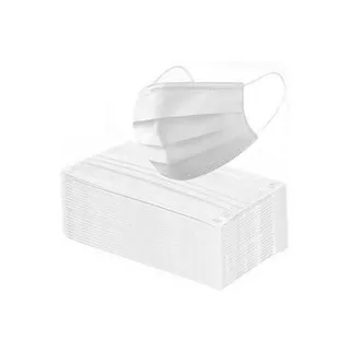 Deposable Protective 3 Layered Non Woven-Face Mask (White)