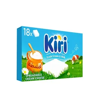 Kiri Spreadable Cream Cheese Squares 18 portions 324g