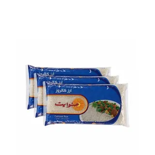 Sunwhite Calrose Rice 1kg Pack of 3