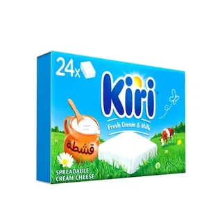 Kiri Spreadable Cream Cheese Squares 24 Portions 432g