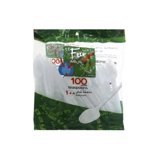 Al Bayader Plastic teaspoons 100pcs