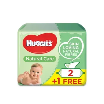 Huggies Natural Baby Wipes Aloe Vera Wipes 3 Pack x 56 Wipes