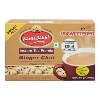 Wagh Bakri Unsweetened Ginger Instant Tea Premix 140g