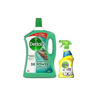 ديتول منظف متعدد الأغراض صنوبر 3 لتر + رذاذ ليمون 500ml