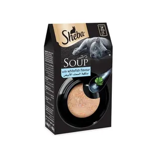 Sheba Soup With White Fish Flavour 160g Pack Of 4