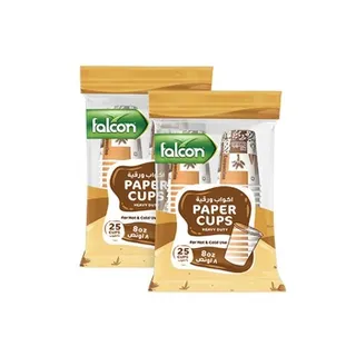 Falcon Heavy Duty Cup 8 oz  25Pcs Pack Of 2