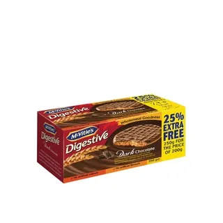 ماكفيتيز ديجيستيف دارك شوكولاته 200g+25% Extra