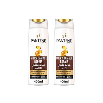 Pantene Pro-V Milky Damage Repair Shampoo 400 ml Dual Pack