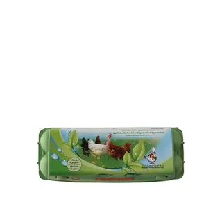 Eco & Vegetarian Fed Hen Eggs Brown (Medium 50+) 12Pcs