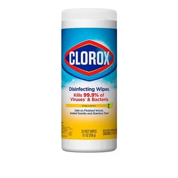 Clorox Disinfecting Crisp Lemon Bleach Free Cleaning Wipes 35 Wet Wipes