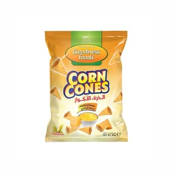 Goodness Food Corn Cones Nacho Cheese 90g