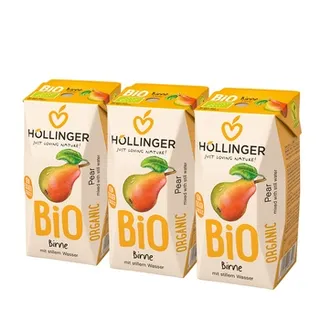 Hollinger Organic Pear 3 x 200ml