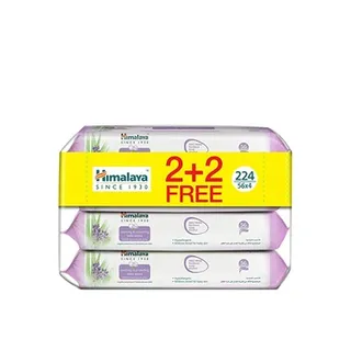 Himalaya Sensitive Baby Wipes 56 pcs No Alcohol No Parabens Pack Of 4