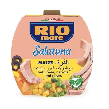 Rio Mare Salatuna Maize With Peas Carrots And Olives 160g