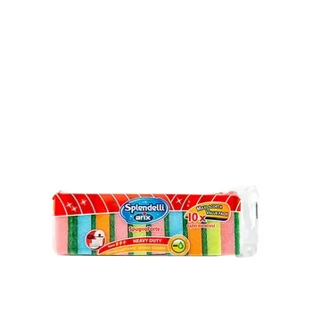 Arix Heavy Duty Scouring Sponge 10 Pieces Multi Color