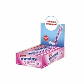 Mentos Pure Fresh Gum Rolls Bubble Fresh 16 x 15.75g