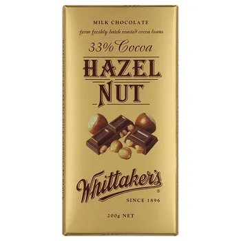 Whittakers Hazelnut Bar 200g