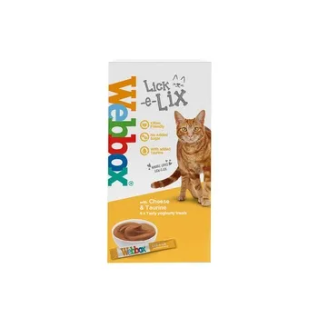 Webbox Cat Treat Lick E Lix Cream Cheese & Taurine 75g (5Pcs)