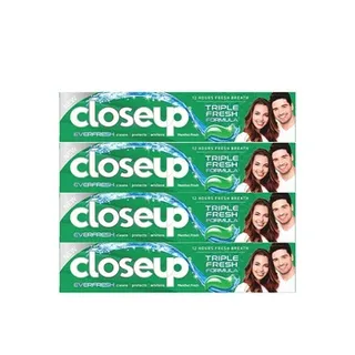 Closeup Tooth Paste Menthol Fresh 4X75ml