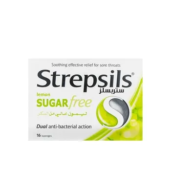 Strepsils Lozenges Lemon Sugar Free 16pcs