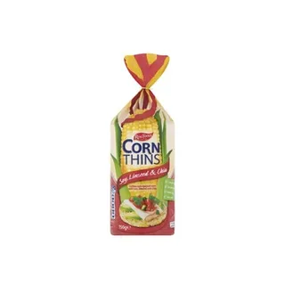 Real Foods Corn Thins - Soy Linseed & Chia 150g