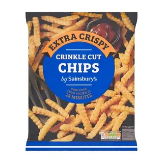 Sainsburys Extra Crispy Crinkle Cut Chips 900g