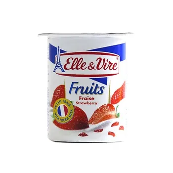Elle & Vire Fruit Yoghurt Fresh Strawberry 125g